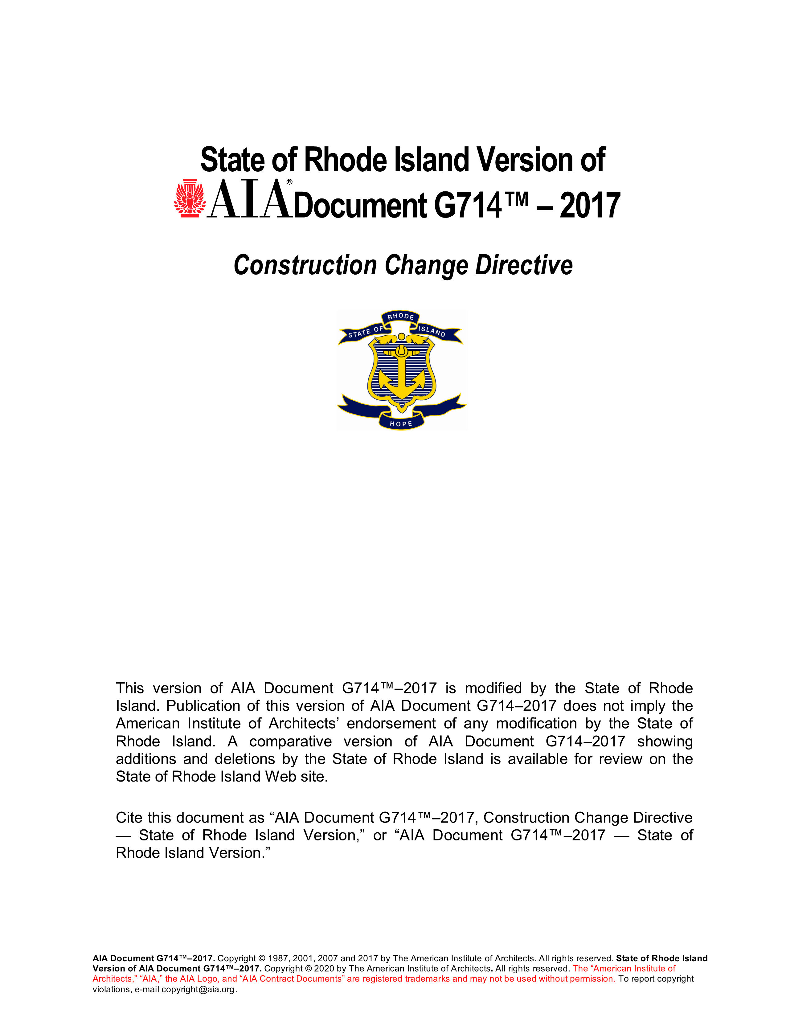 G714 2017 ri state of rhode island version of aia document g714 2017
